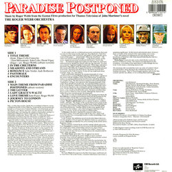 Music from Paradise Postponed サウンドトラック (Roger Webb) - CD裏表紙