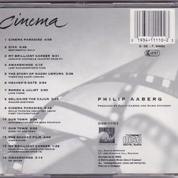 Cinema - Philip Aaberg Soundtrack (Philip Aaberg, Philip Aaberg, Various Artists) - CD Back cover