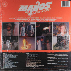 Manos - The Hands of Fate サウンドトラック (Russ Huddleston, Robert Smith Jr.) - CD裏表紙