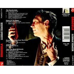 Dracula: Classic Scores from Hammer Horror サウンドトラック (James Bernard, Christopher Gunning, David Whitaker) - CD裏表紙