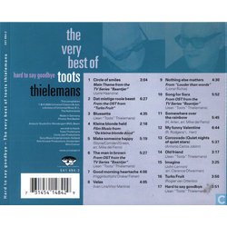 Hard To Say Goodbye Ścieżka dźwiękowa (Various Artists, Jean Toots Thielemans, Jean Toots Thielemans) - Tylna strona okladki plyty CD