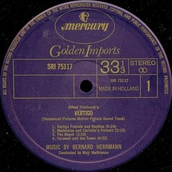 Vertigo Soundtrack (Bernard Herrmann) - cd-inlay
