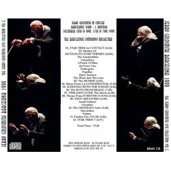 Jerry Goldsmith Barcelona 1999 Ścieżka dźwiękowa (Jerry Goldsmith) - Tylna strona okladki plyty CD
