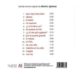 Ma ma Colonna sonora (Alberto Iglesias) - Copertina posteriore CD