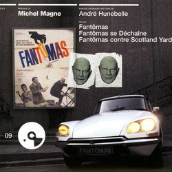 Fantmas / Fantmas se Dchane / Fantmas Contre Scotland Yard サウンドトラック (Michel Magne) - CDカバー