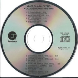 A  Charlie Brown Christmas サウンドトラック (Vince Guaraldi) - CDインレイ