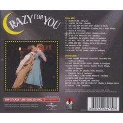Crazy for You 声带 (George Gershwin, Ira Gershwin) - CD后盖