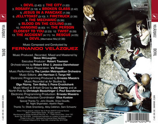 Devil サウンドトラック (Fernando Velzquez) - CD裏表紙