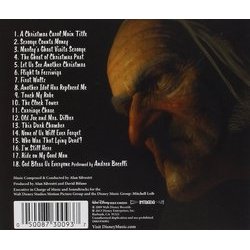 A Christmas Carol Soundtrack (Alan Silvestri) - CD Back cover
