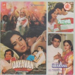 Dayavan / Tezaab / Gharana Ścieżka dźwiękowa (Indeevar , Javed Akhtar, Various Artists, Anand Bakshi, Laxmikant Pyarelal, Aziz Qaisi) - Okładka CD