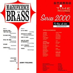 Magnificence in Brass - Jerry Fielding Ścieżka dźwiękowa (Various Artists, Jerry Fielding) - Tylna strona okladki plyty CD