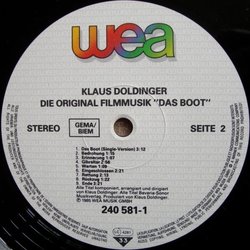 Das Boot サウンドトラック (Klaus Doldinger) - CDインレイ