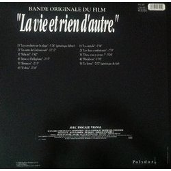 La Vie et Rien d'Autre サウンドトラック (Oswald d'Andrea) - CD裏表紙