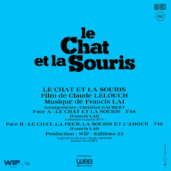 Le Chat et la Souris Trilha sonora (Francis Lai) - CD capa traseira