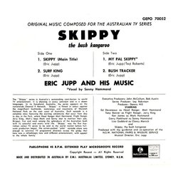 Skippy The Bush Kangaroo Ścieżka dźwiękowa (Eric Jupp) - Tylna strona okladki plyty CD