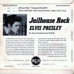 Jailhouse Rock Soundtrack (Jeff Alexander, Elvis Presley) - CD Achterzijde