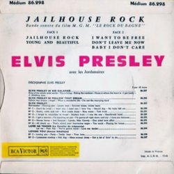 Jailhouse Rock Soundtrack (Jeff Alexander, Elvis Presley) - CD Trasero