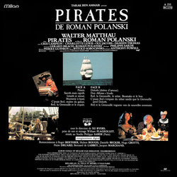 Pirates Ścieżka dźwiękowa (Philippe Sarde) - Tylna strona okladki plyty CD