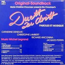 Duett Zu Dritt Soundtrack (Michel Legrand) - CD Back cover