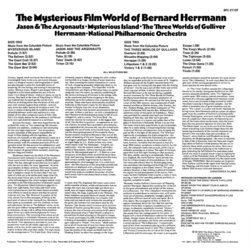 The Mysterious Film World Of Bernard Herrmann Ścieżka dźwiękowa (Bernard Herrmann) - Tylna strona okladki plyty CD