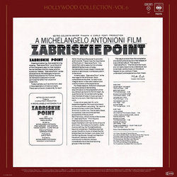 Zabriskie Point Soundtrack (Various Artists, Jerry Garcia,  Pink Floyd) - CD Back cover