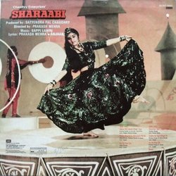 Sharaabi Ścieżka dźwiękowa (Anjaan , Various Artists, Bappi Lahiri, Prakash Mehra) - Tylna strona okladki plyty CD