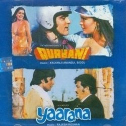 Qurbani / Yaarana Soundtrack (Anjaan , Biddu , Indeevar , Kalyanji Anandji, Various Artists, Farooq Kaiser, Rajesh Roshan) - CD cover