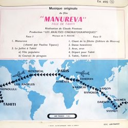 Manureva, Fille de Tahiti サウンドトラック (Yves Roche, Pauline Tiparei) - CD裏表紙
