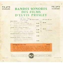 King Creole サウンドトラック (Elvis Presley, Walter Scharf) - CD裏表紙