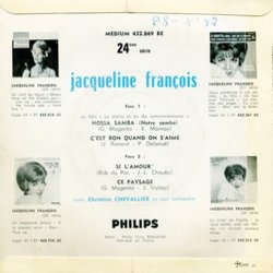 Le Diable et les Dix Commandements 声带 (Various Artists, Jacqueline Franois, Georges Garvarentz, Guy Magenta) - CD后盖