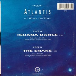 Atlantis Ścieżka dźwiękowa (Eric Serra) - Tylna strona okladki plyty CD