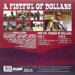 A Fistful Of Dollars サウンドトラック (Ennio Morricone) - CD裏表紙