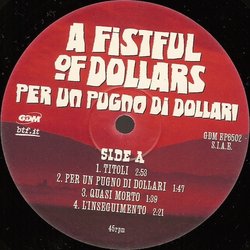 A Fistful Of Dollars Colonna sonora (Ennio Morricone) - cd-inlay