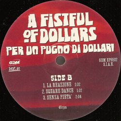 A Fistful Of Dollars サウンドトラック (Ennio Morricone) - CDインレイ