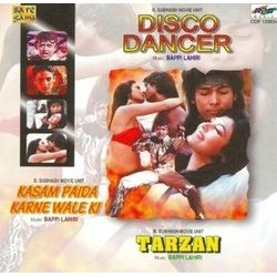Disco Dancer / Kasam Paida Karne Wale Ki / Tarzan Colonna sonora (Anjaan , Various Artists, Farooq Kaiser, Bappi Lahiri) - Copertina del CD