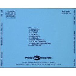 Bandolero! Ścieżka dźwiękowa (Jerry Goldsmith) - Tylna strona okladki plyty CD