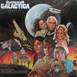 Battlestar Galactica Trilha sonora (Stu Phillips) - capa de CD