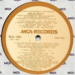 Battlestar Galactica サウンドトラック (Stu Phillips) - CDインレイ