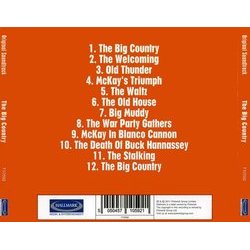 The Big Country Ścieżka dźwiękowa (Jerome Moross) - Tylna strona okladki plyty CD