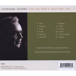 Howard Shore Collector's Edition Vol. 1 Colonna sonora (Howard Shore) - Copertina posteriore CD