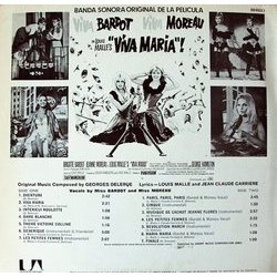 Viva Maria! Ścieżka dźwiękowa (Georges Delerue) - Tylna strona okladki plyty CD