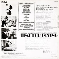 A Time for Loving Soundtrack (Michel Legrand, Hal Shaper) - CD Back cover