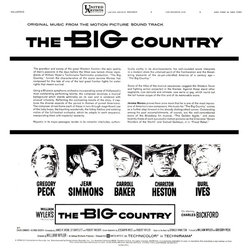 The Big Country Bande Originale (Jerome Moross) - CD Arrière