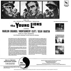 The Young Lions Ścieżka dźwiękowa (Hugo Friedhofer) - Tylna strona okladki plyty CD