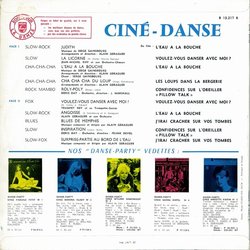 Cin-Danse Ścieżka dźwiękowa (Various Artists) - Tylna strona okladki plyty CD