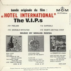 Hotel International Soundtrack (Mikls Rzsa) - CD Back cover