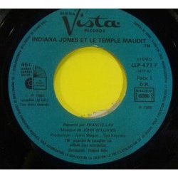 Indiana Jones et Le Temple Maudit サウンドトラック (John Williams) - CDインレイ
