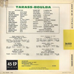 Tarass-Boulba Ścieżka dźwiękowa (Franz Waxman) - Tylna strona okladki plyty CD