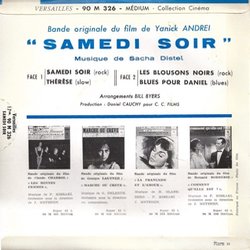 Samedi soir Soundtrack (Sacha Distel) - CD-Rckdeckel