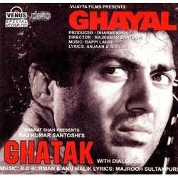 Ghayal / Ghatak Soundtrack (Anjaan , Indeevar , Various Artists, Rahul Dev Burman, Bappi Lahiri, Anu Malik, Majrooh Sultanpuri) - CD cover